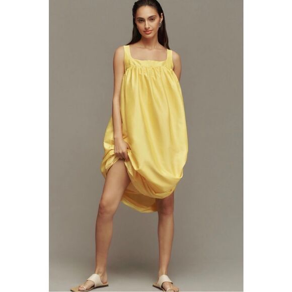 NEW Anthropologie Pinnacle by Shruti Sancheti Square-Neck Babydoll Maxi Dress - Picture 5 of 9